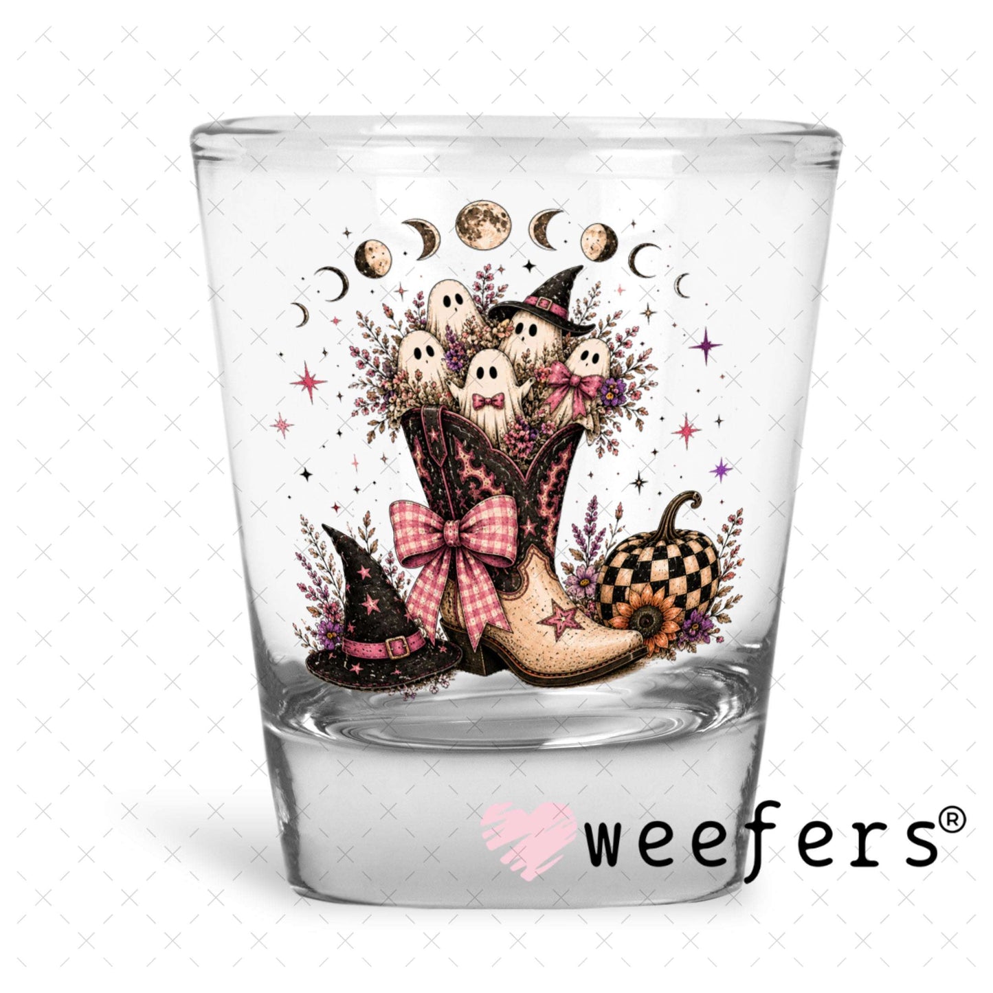 UV DTF Decal - Western Ghosts Shot Glass Heavy Base Weefers