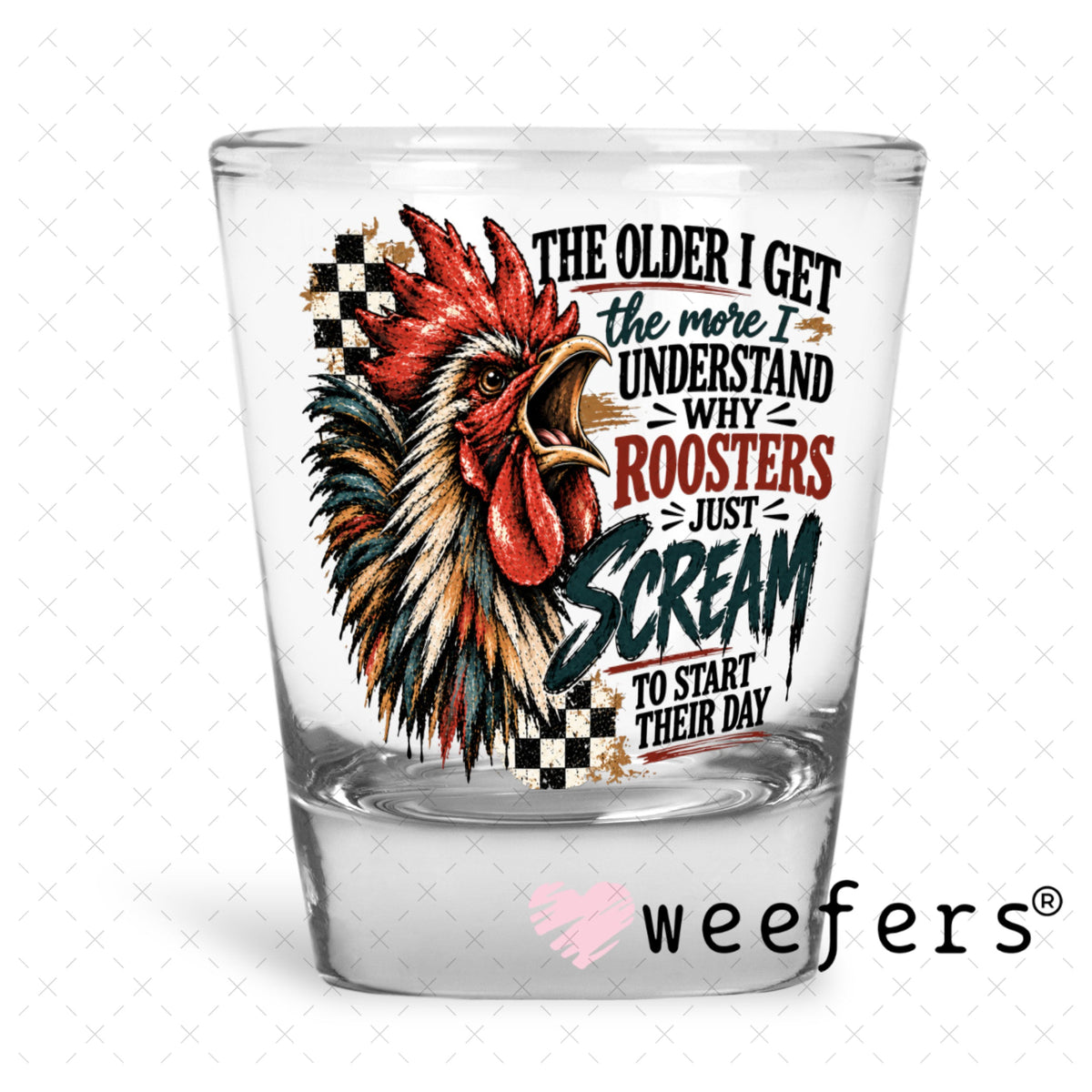 UV DTF Decal - Later Gator Shot Glass Heavy Base Weefers
