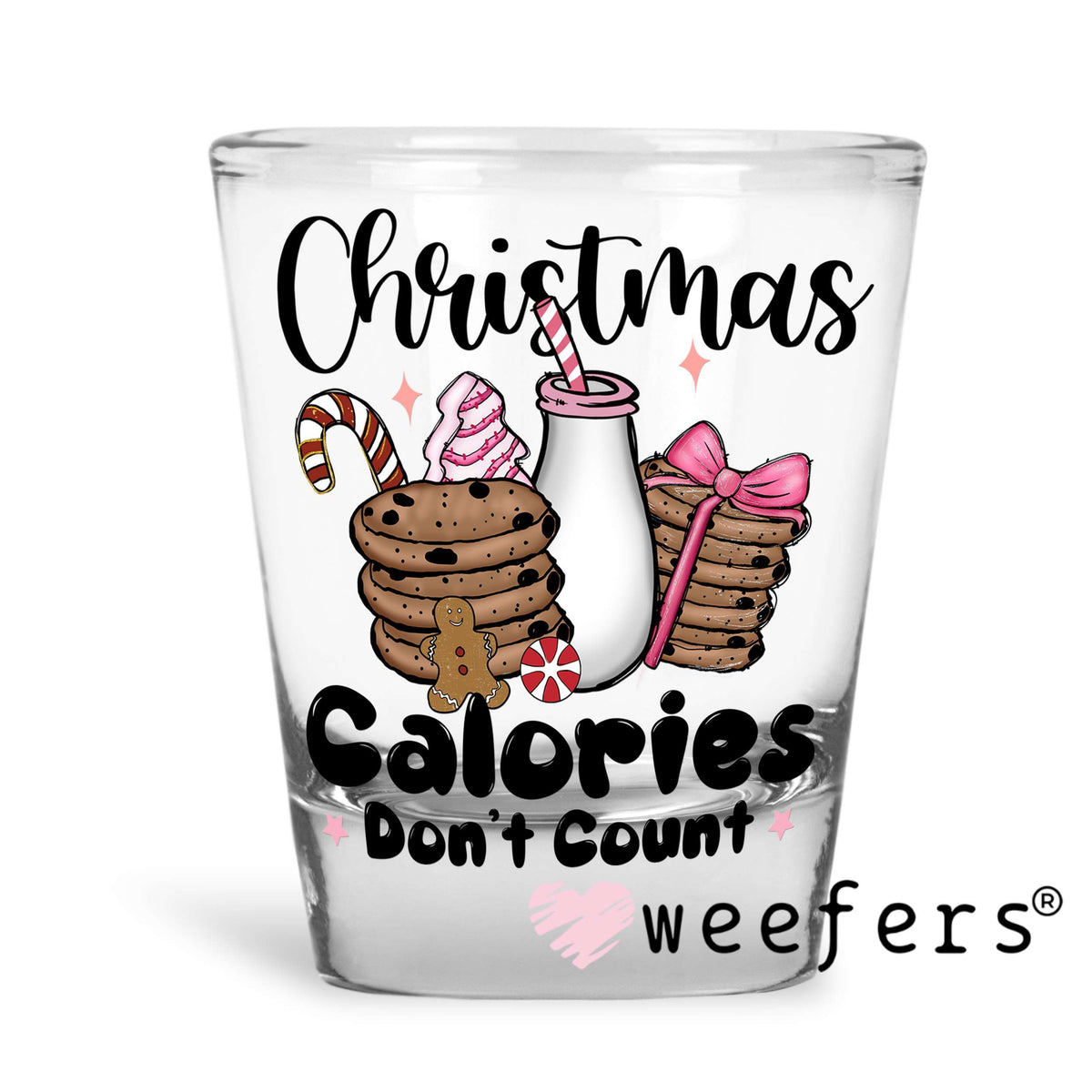 Christmas Calories Don't Count UV DTF Decal Weefers