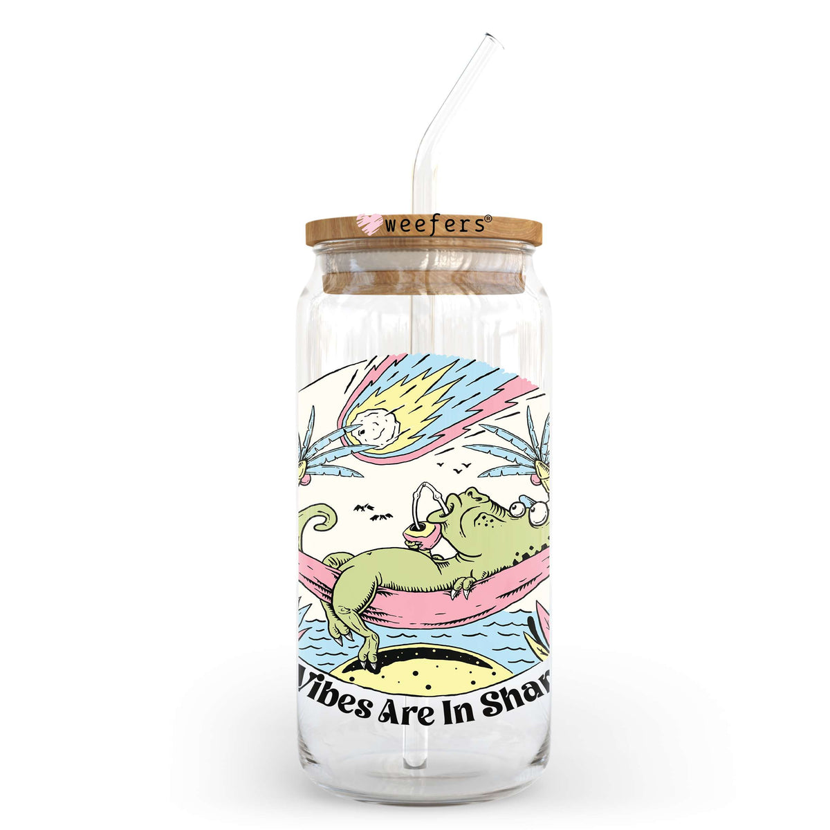 The Vibes Are In Shambles 20oz Libbey Glass Can, 34oz Hip Sip, 40oz Tumbler, 24oz Cold Cup UV DTF or Sublimation Decal Transfer Weefers