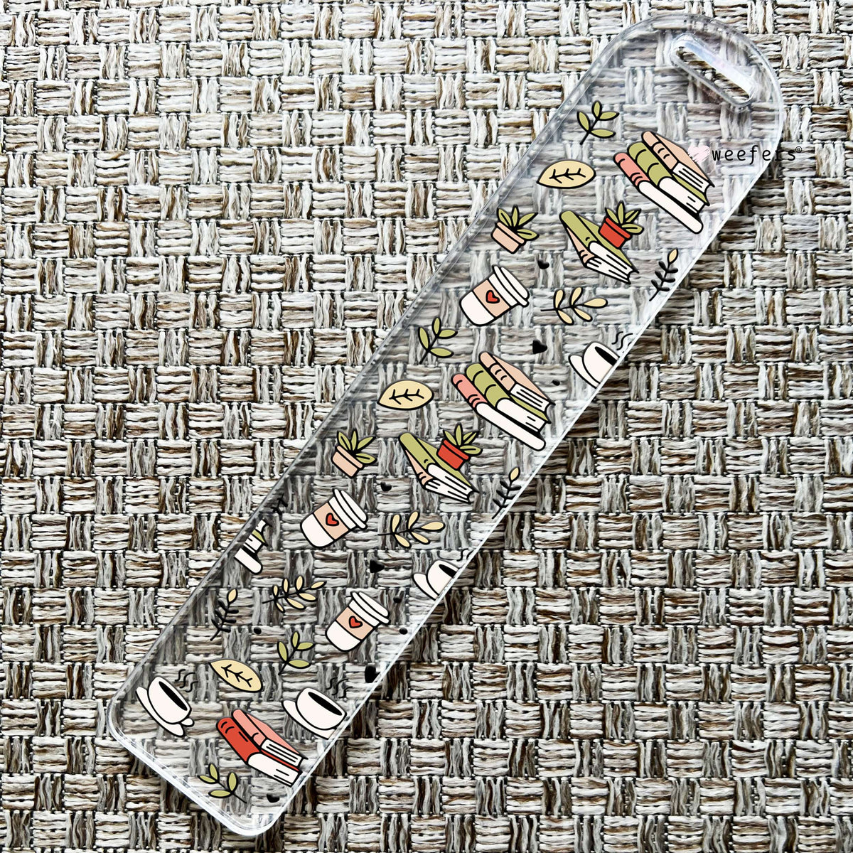 Cafe Vibes Bookmark UV DTF Decal Weefers