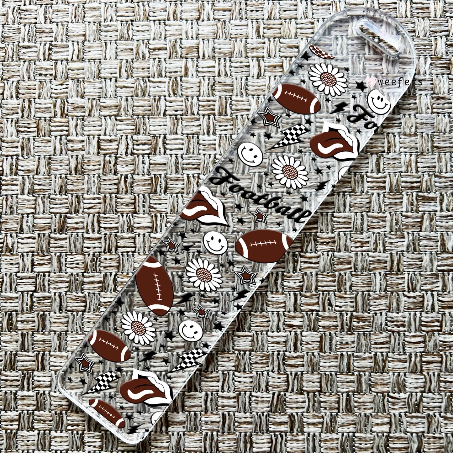 Football Bookmark UV DTF Decal Weefers