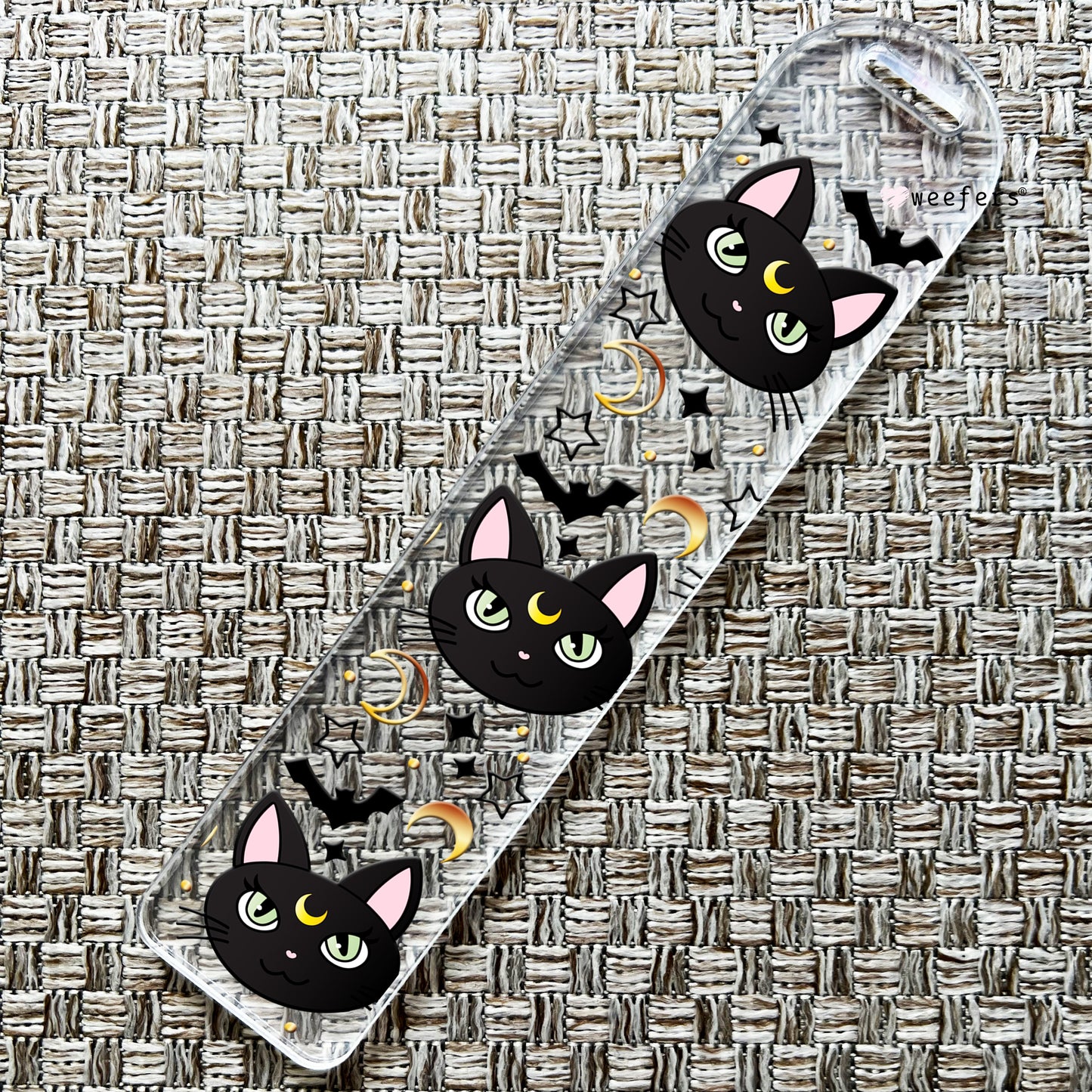 Lunar Cats Bookmark UV DTF Decal Weefers