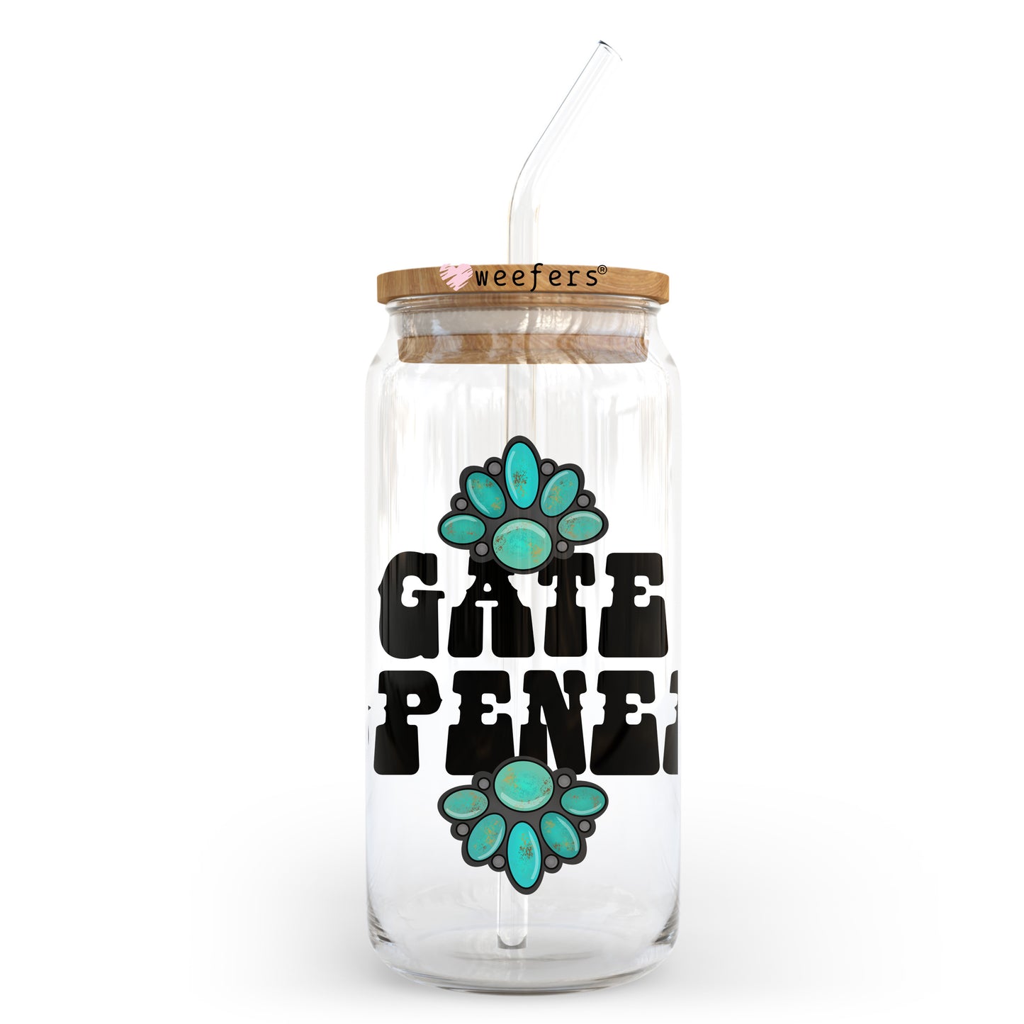 Gate Opener 20oz Libbey Glass Can, 34oz Hip Sip, 40oz Tumbler, 24oz Cold Cup UV DTF or Sublimation Decal Transfer Weefers