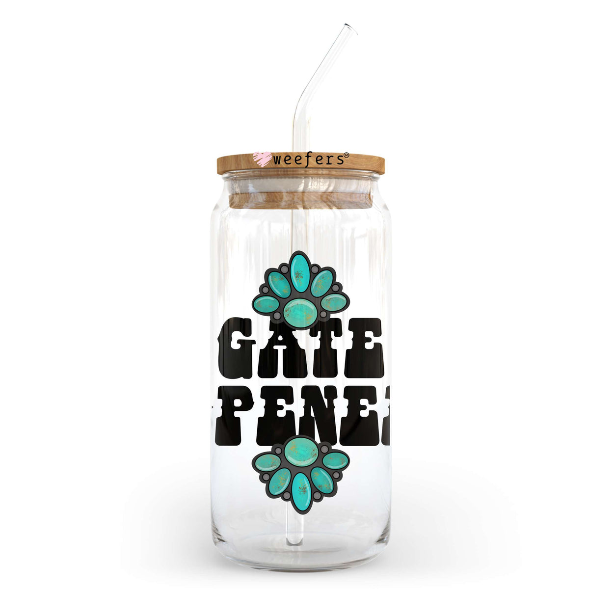 Gate Opener 20oz Libbey Glass Can, 34oz Hip Sip, 40oz Tumbler, 24oz Cold Cup UV DTF or Sublimation Decal Transfer Weefers