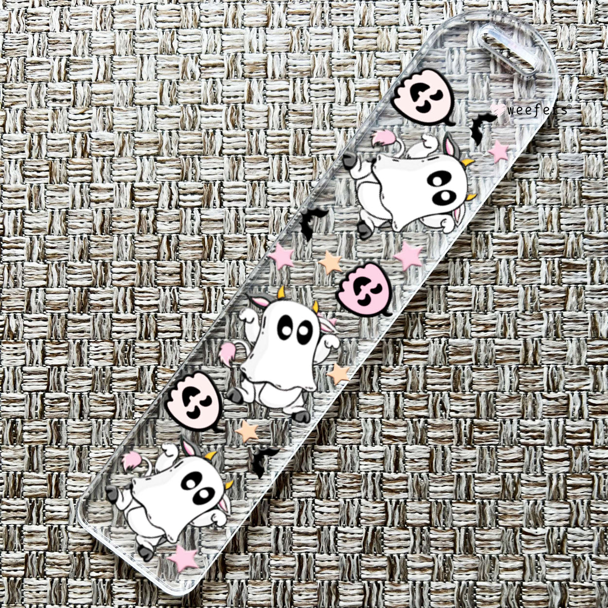 Cow Ghosts Bookmark UV DTF Decal Weefers