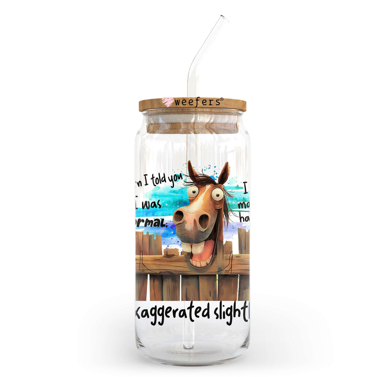 When I told You I Was Normal I May Have Exaggerated 20oz Libbey Glass Can, 34oz Hip Sip, 40oz Tumbler, 24oz Cold Cup UV DTF or Sublimation Decal Transfer Weefers