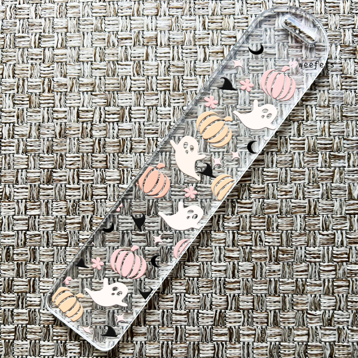 Pumpkins and Ghosts Bookmark UV DTF Decal Weefers