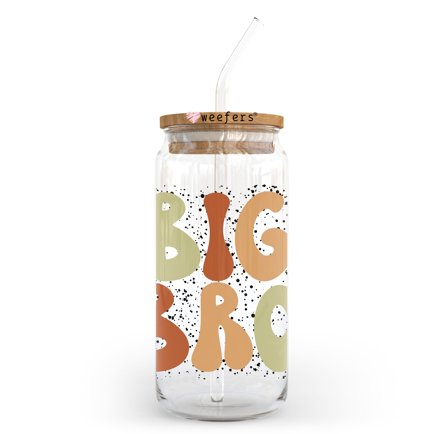 Big Bro 20oz Libbey Glass Can, 34oz Hip Sip, 40oz Tumbler, 24oz Cold Cup UV DTF or Sublimation Decal Transfer Weefers