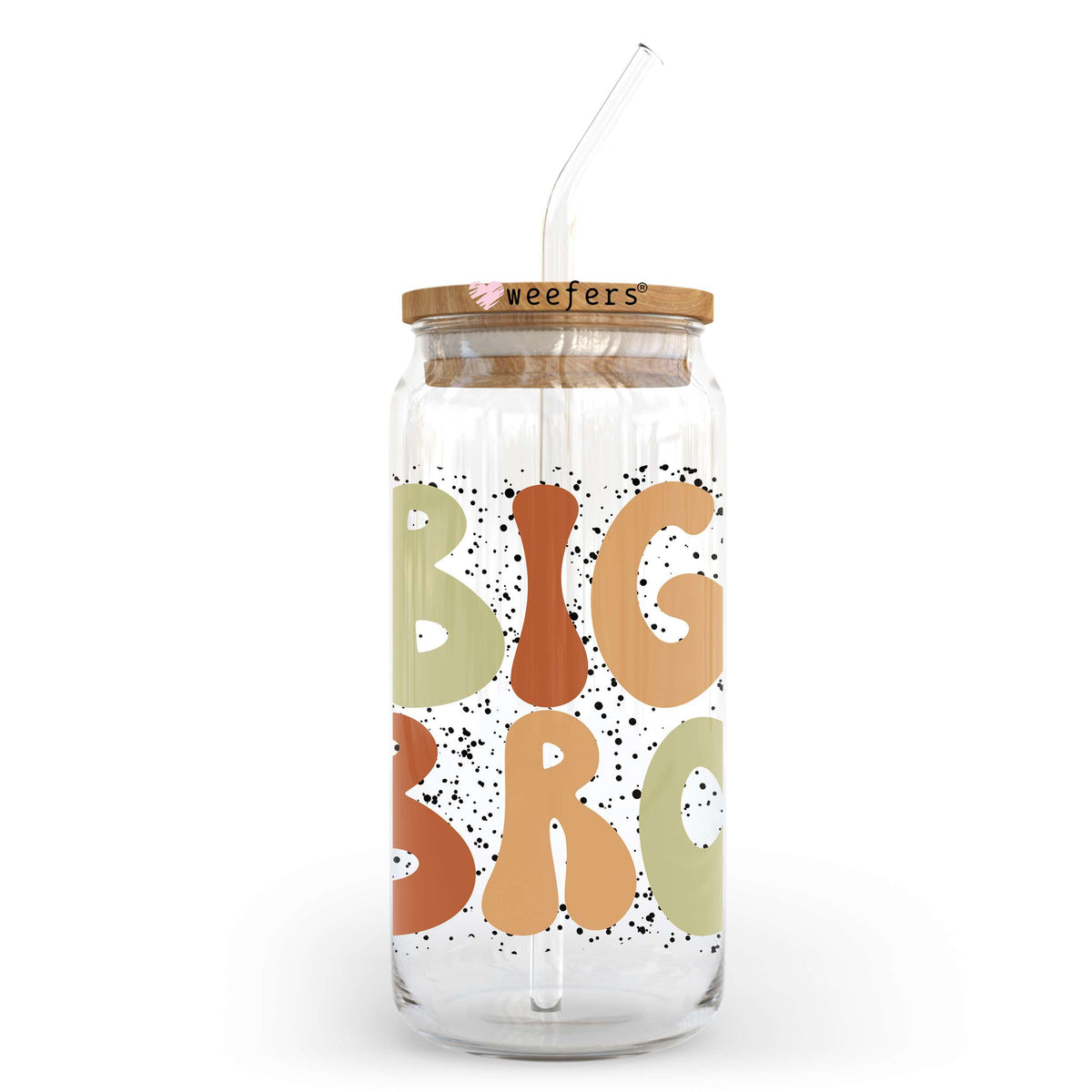 Big Bro 20oz Libbey Glass Can, 34oz Hip Sip, 40oz Tumbler, 24oz Cold Cup UV DTF or Sublimation Decal Transfer Weefers