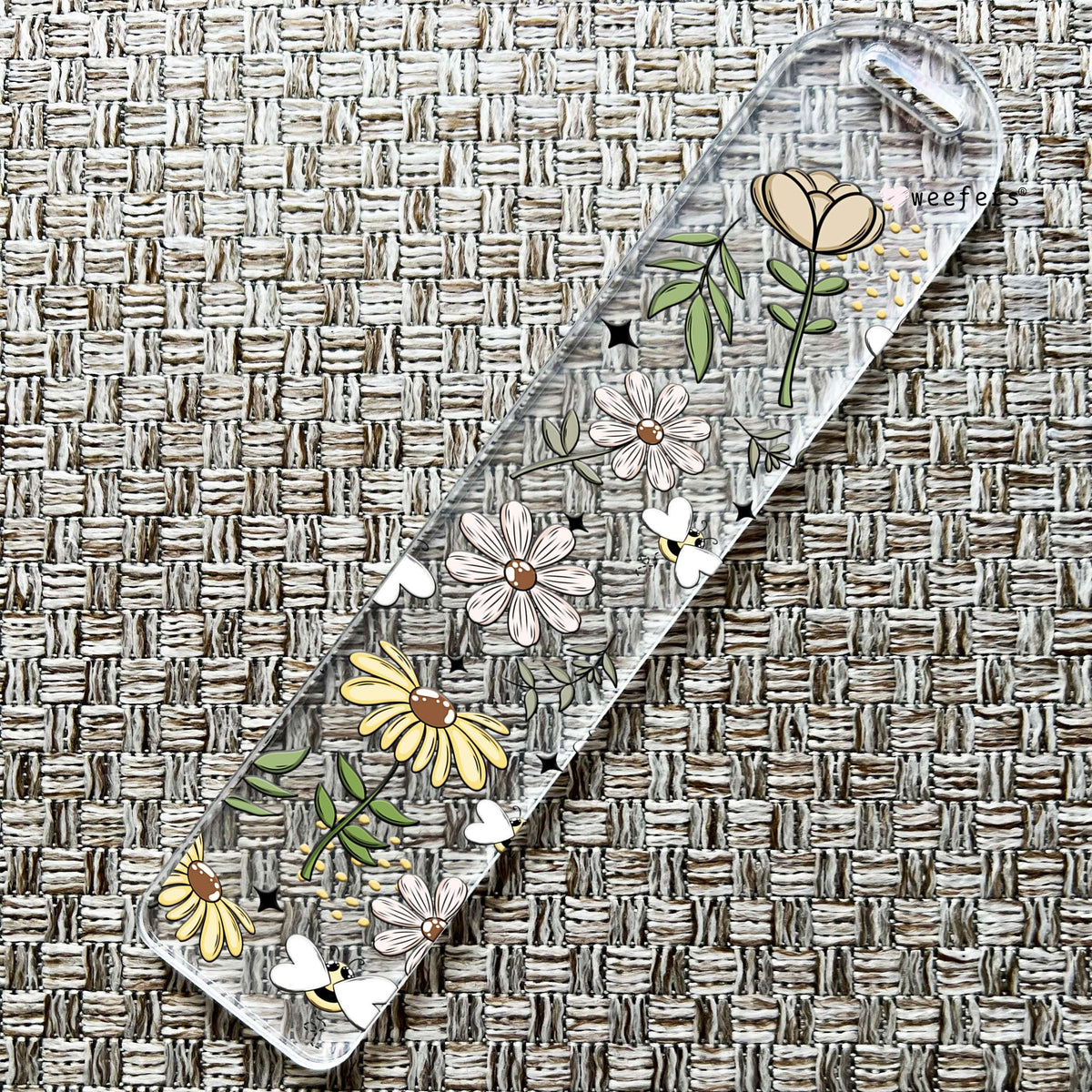 Daisy Fields Bookmark UV DTF Decal Weefers