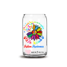 Load image into Gallery viewer, a glass jar with a colorful flower on it
