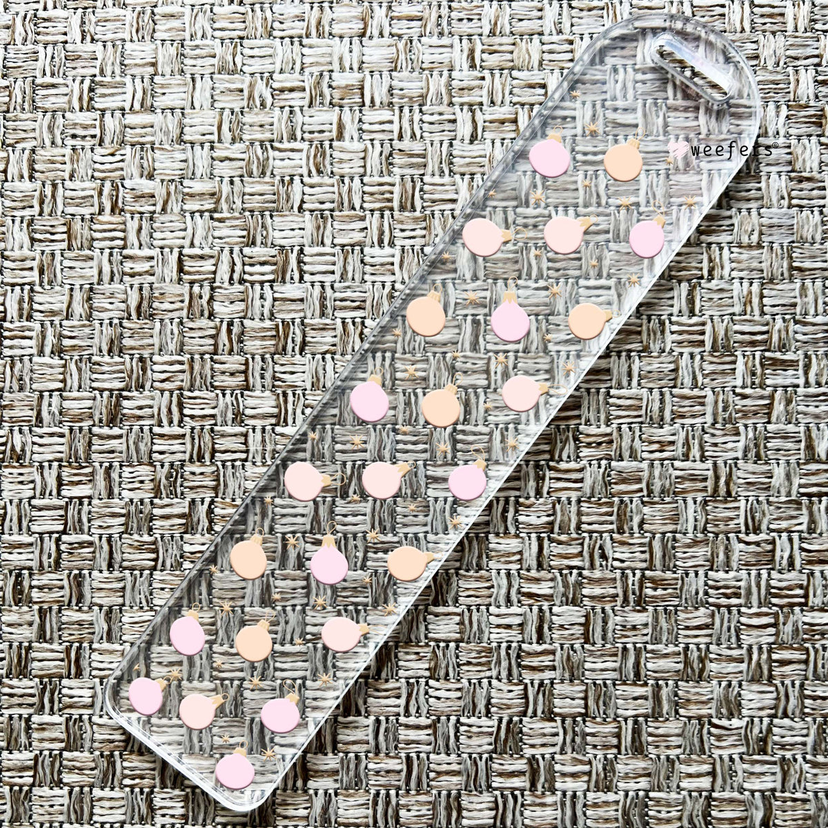 Orange and Pink Ornaments Bookmark UV DTF Decal Weefers