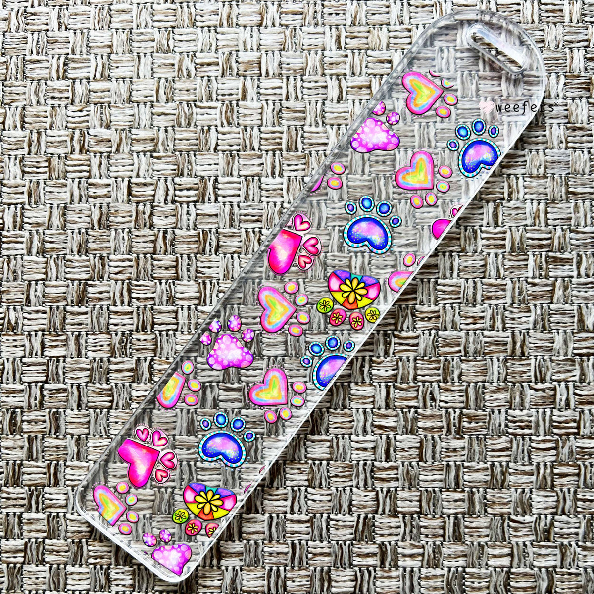 Groovy Paws Bookmark UV DTF Decal Weefers