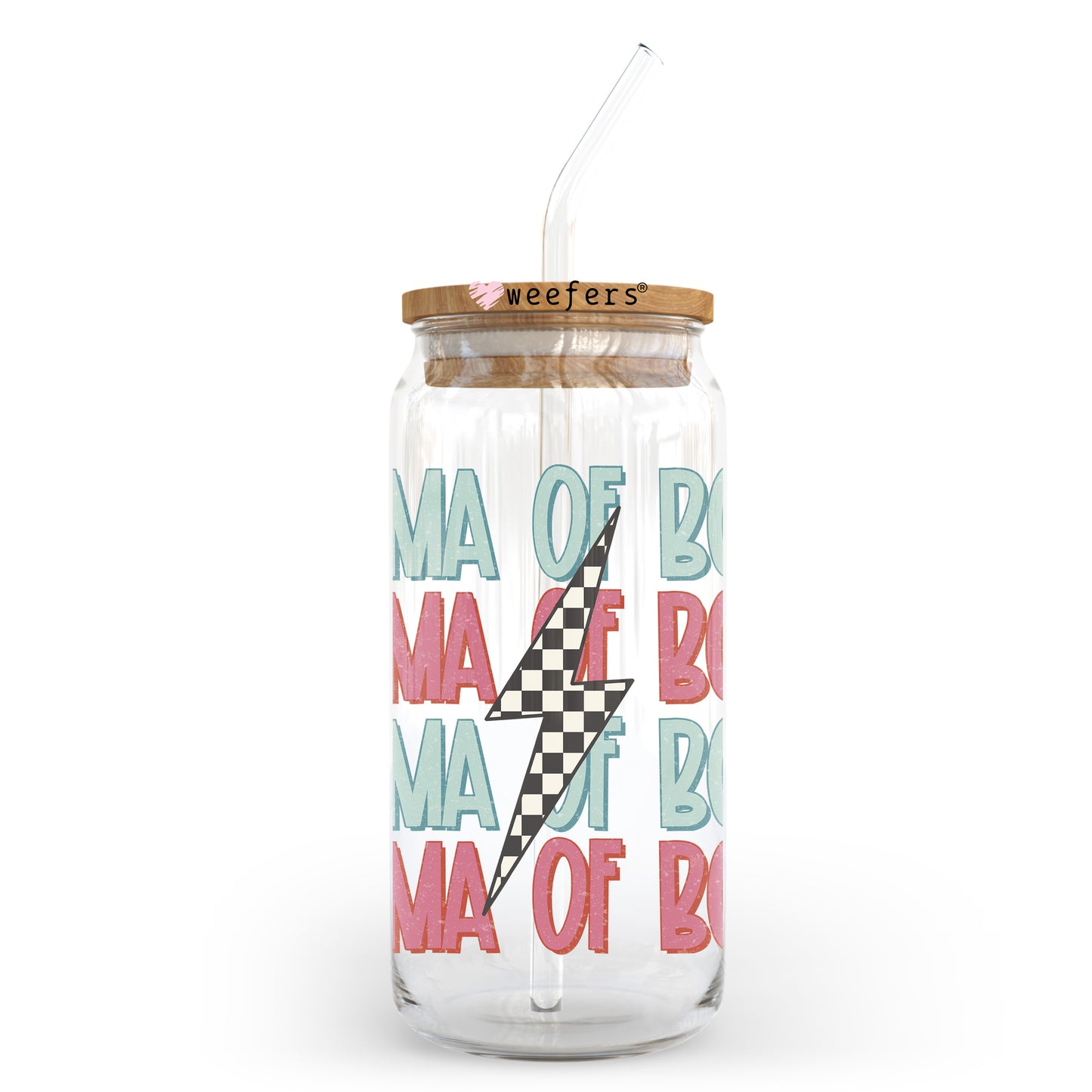 Mama Of Both 20oz Libbey Glass Can, 34oz Hip Sip, 40oz Tumbler, 24oz Cold Cup UV DTF or Sublimation Decal Transfer Weefers