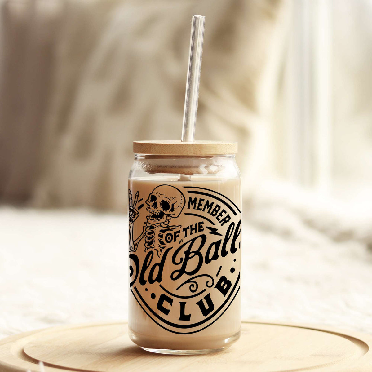 Member of the Old Balls Club 16oz Libbey Glass Can UV DTF or Sublimation Wrap - Decal Weefers