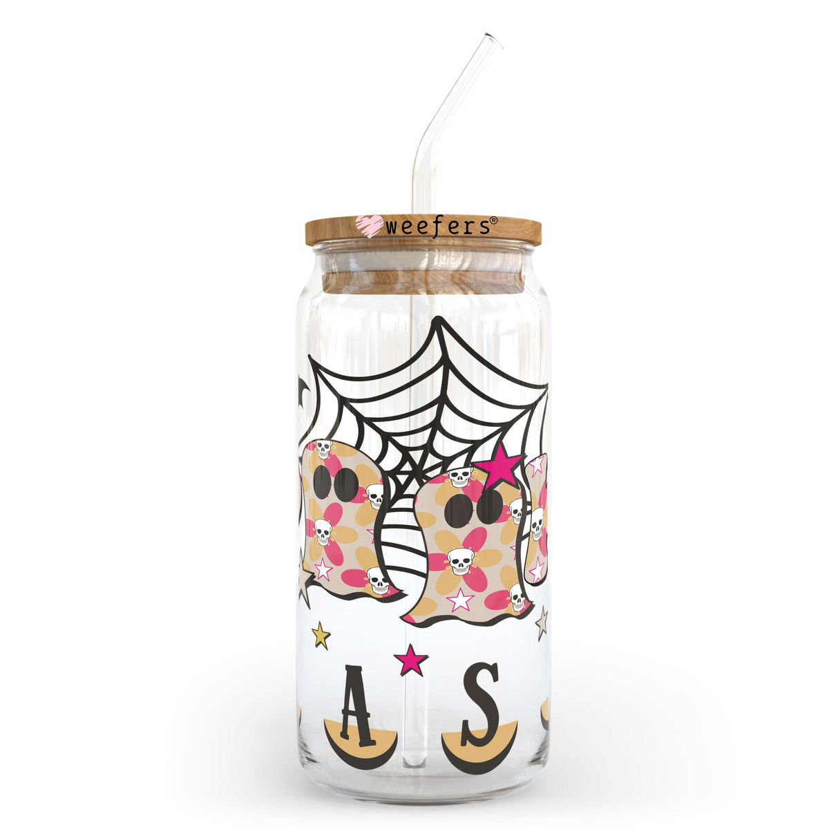 Spooky Season Halloween 20oz Libbey Glass Can, 34oz Hip Sip, 40oz Tumbler UV DTF or Sublimation Decal Transfer Weefers