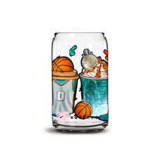 Load image into Gallery viewer, Basketball Coffee Latte Libbey Glass Can UV-DTF or Sublimation Wrap - Decal
