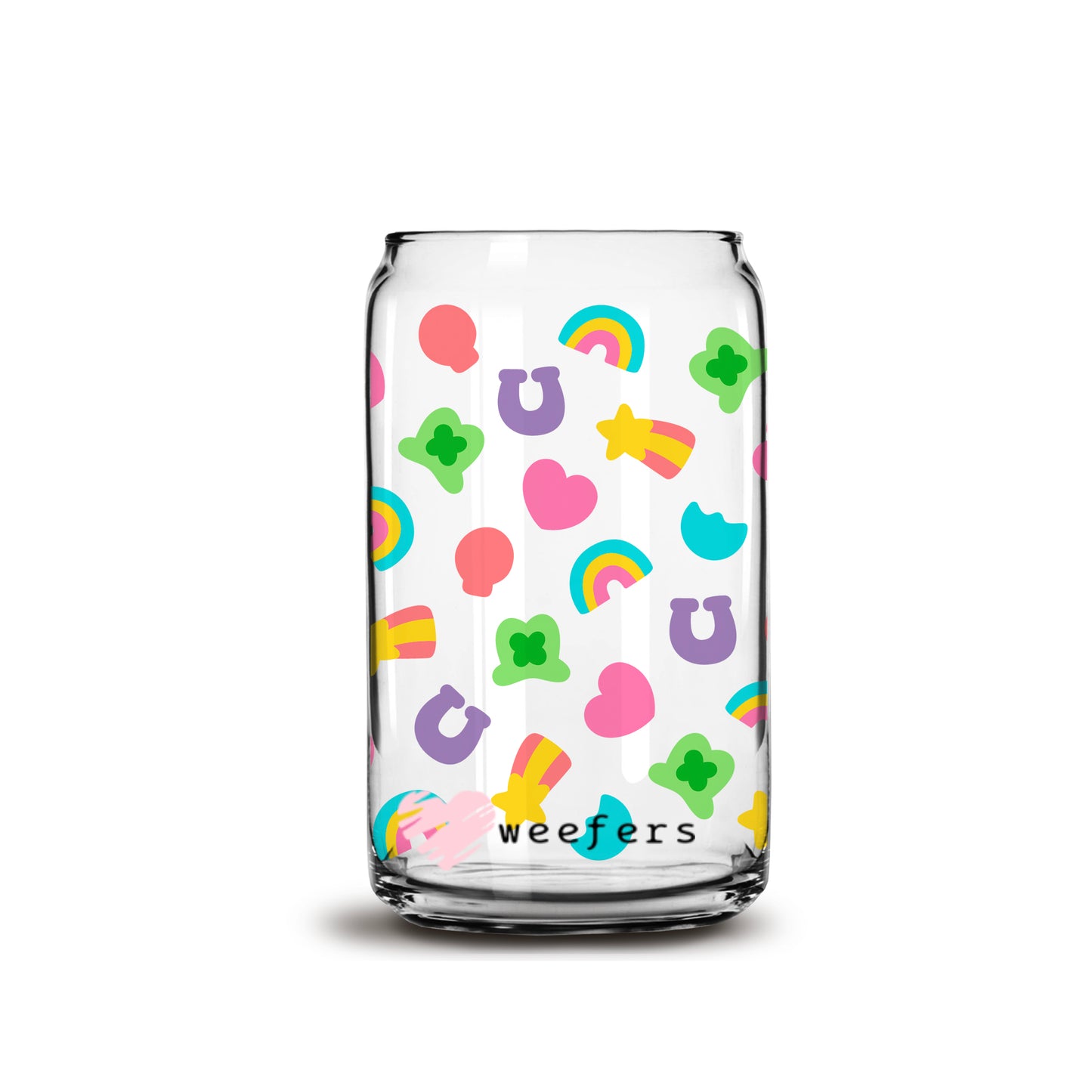 Lucky Charms Libbey Glass Can Wrap UV DTF Sublimation Transfers Weefers