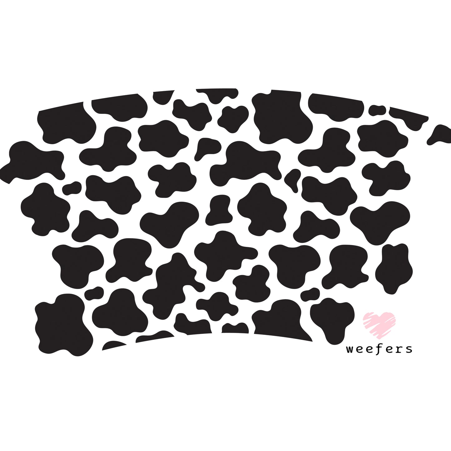 Cow Print Cold Cup Wrap - NO HOLE - Ready to apply Wrap Weefers