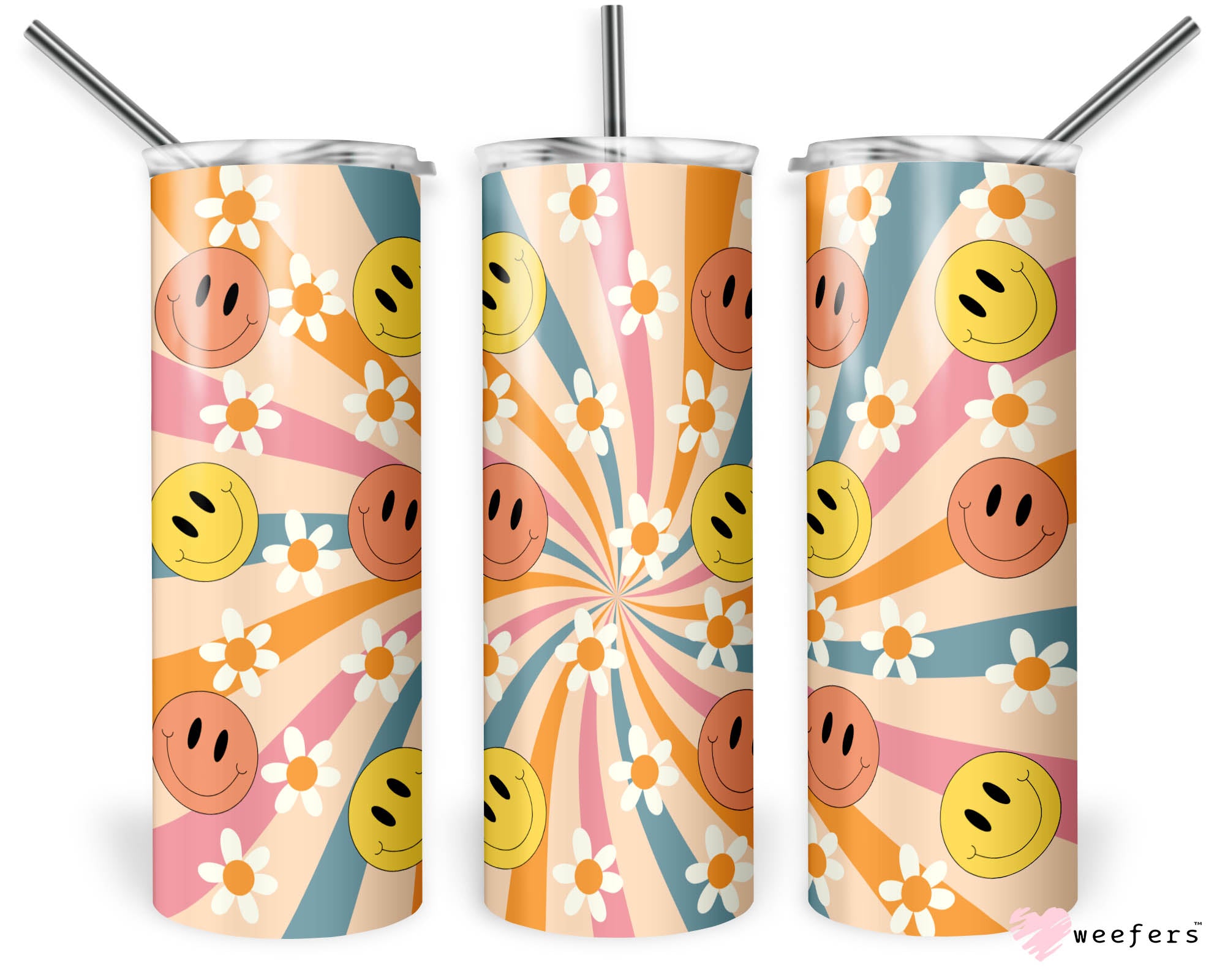 20oz Skinny Tumbler Wrap - Western Cow Print - Weefers