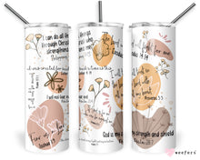 Load image into Gallery viewer, 20oz Skinny Tumbler Wrap - Boho Christian Daily Inspiration
