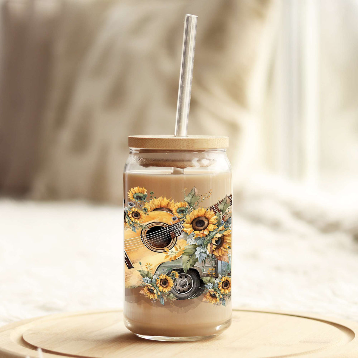 Dirt Road Country Music 16oz Libbey Glass Can UV DTF or Sublimation Wrap - Decal Weefers