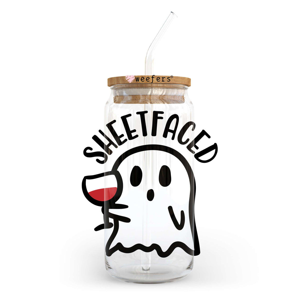 Sheetfaced Halloween 20oz Libbey Glass Can, 34oz Hip Sip, 40oz Tumbler UV DTF or Sublimation Decal Transfer Weefers