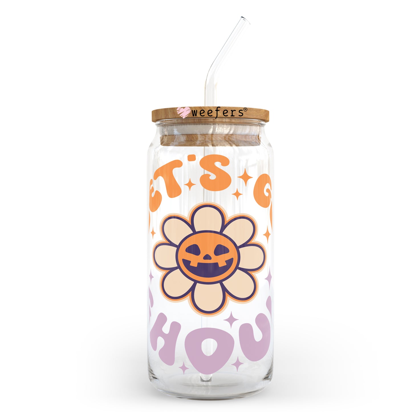 Let's Go Ghouls Halloween 20oz Libbey Glass Can, 34oz Hip Sip, 40oz Tumbler UV DTF or Sublimation Decal Transfer Weefers