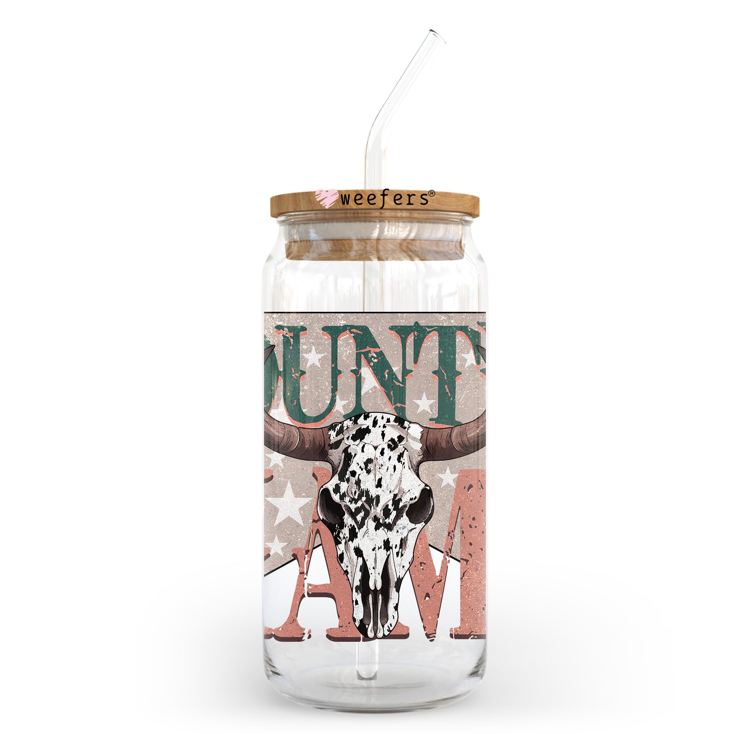 Country Mama 20oz Libbey Glass Can UV DTF or Sublimation Wrap - Decal Transfer Weefers