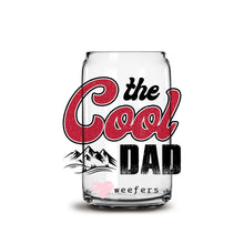 Load image into Gallery viewer, Father&#39;s Day The Cool Dad 16oz Libbey Glass Can UV-DTF or Sublimation Wrap - Decal
