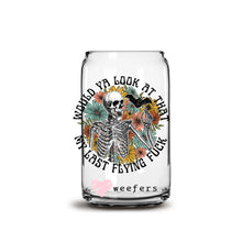 Load image into Gallery viewer, My Last Flyin F Libbey Glass Can UV-DTF or Sublimation Wrap - Decal
