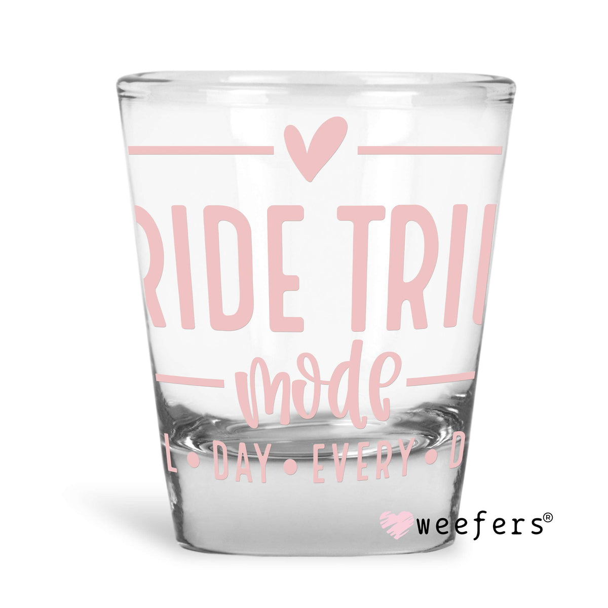 Blush Bride Tribe Mode Shot Glass Short UV DTF or Sublimation Wrap - Decal Weefers