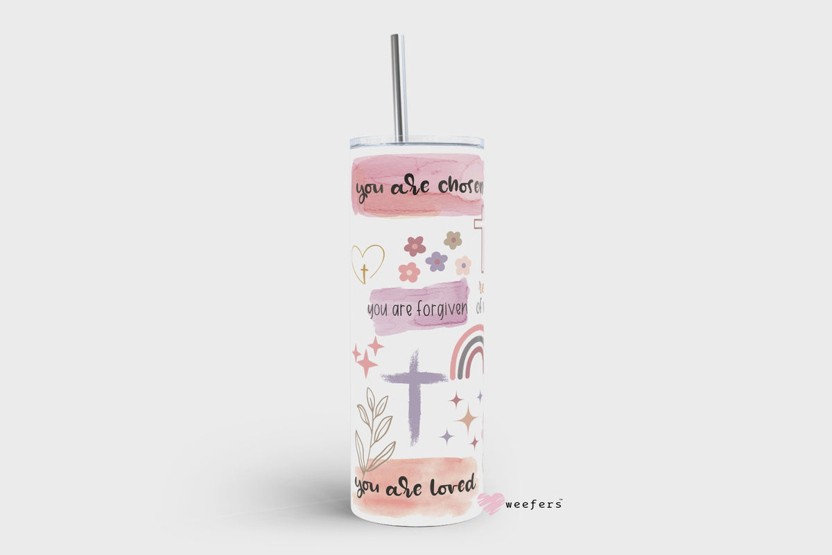 20oz Skinny Tumbler Wrap - Western Cow Print - Weefers