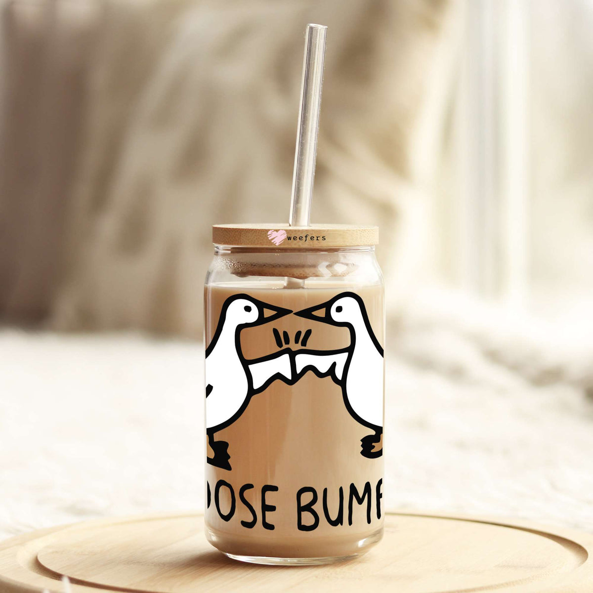 Goose Bumps 16oz Libbey Glass Can UV DTF or Sublimation Cup Wrap - Decal Transfers Weefers