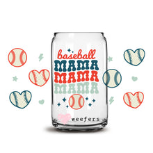 Load image into Gallery viewer, a glass jar filled with baseballs and hearts
