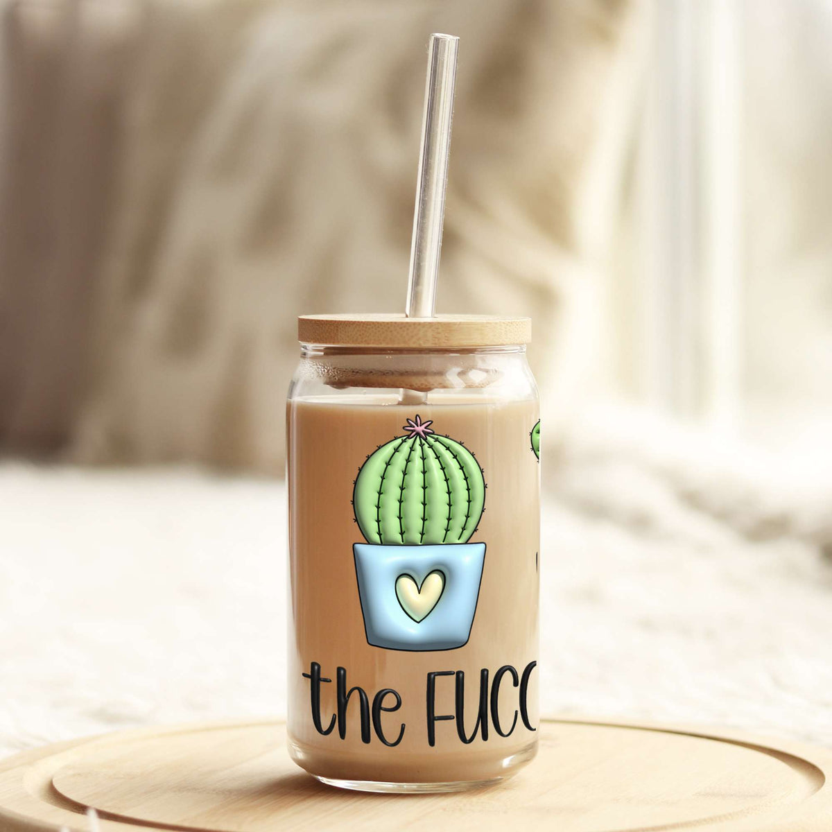 What the Flucculent 3D 16oz Libbey Glass Can UV DTF or Sublimation Wrap - Decal Weefers