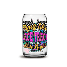 Load image into Gallery viewer, Fancy like the Racetrack on Date Night 16oz Libbey Glass Can UV-DTF or Sublimation Wrap - Decal
