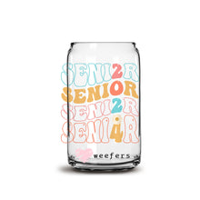 Load image into Gallery viewer, Retro Senior 24 16oz Libbey Glass Can UV-DTF or Sublimation Wrap - Decal
