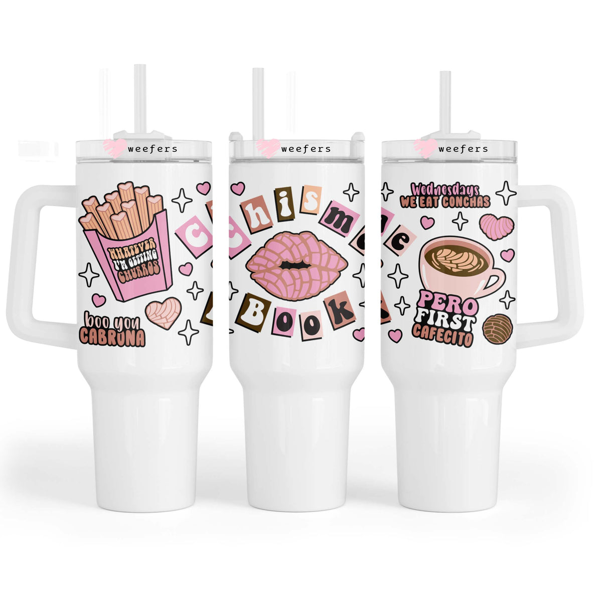 Chisme Book 40oz Tumbler UV DTF or Sublimation Wrap - Decal Weefers