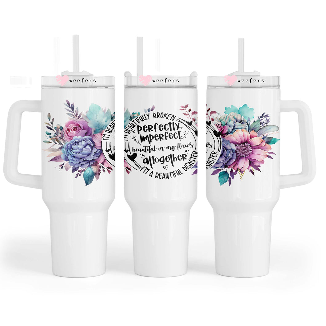 Perfectly Imperfect 40oz Tumbler UV-DTF or Sublimation Wrap - Decal