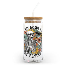 Load image into Gallery viewer, Funny Would you look at that my last flying F 20oz Libbey Glass Can, 34oz Hip Sip, 40oz Tumbler UVDTF or Sublimation Decal Transfer
