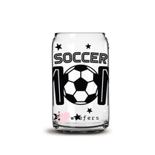 Load image into Gallery viewer, Soccer Mom Cleats and Balls 16oz Libbey Glass Can UV-DTF or Sublimation Wrap - Decal
