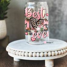Load image into Gallery viewer, Pink Best Mom Ever Libbey Glass Can UV-DTF or Sublimation Wrap - Decal
