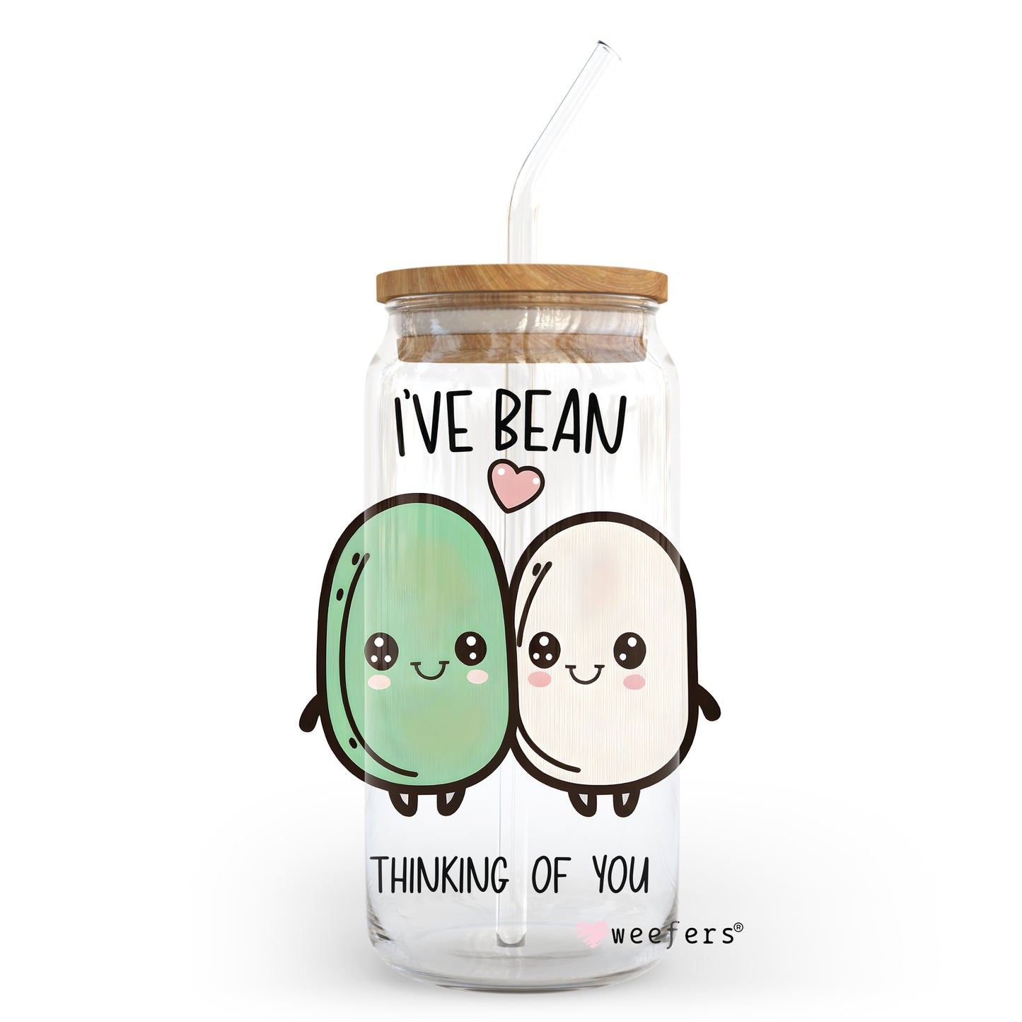 I've Been Thinking of You 20oz Libbey Glass Can, 34oz Hip Sip, 40oz Tumbler UV DTF or Sublimation Decal Transfer Weefers