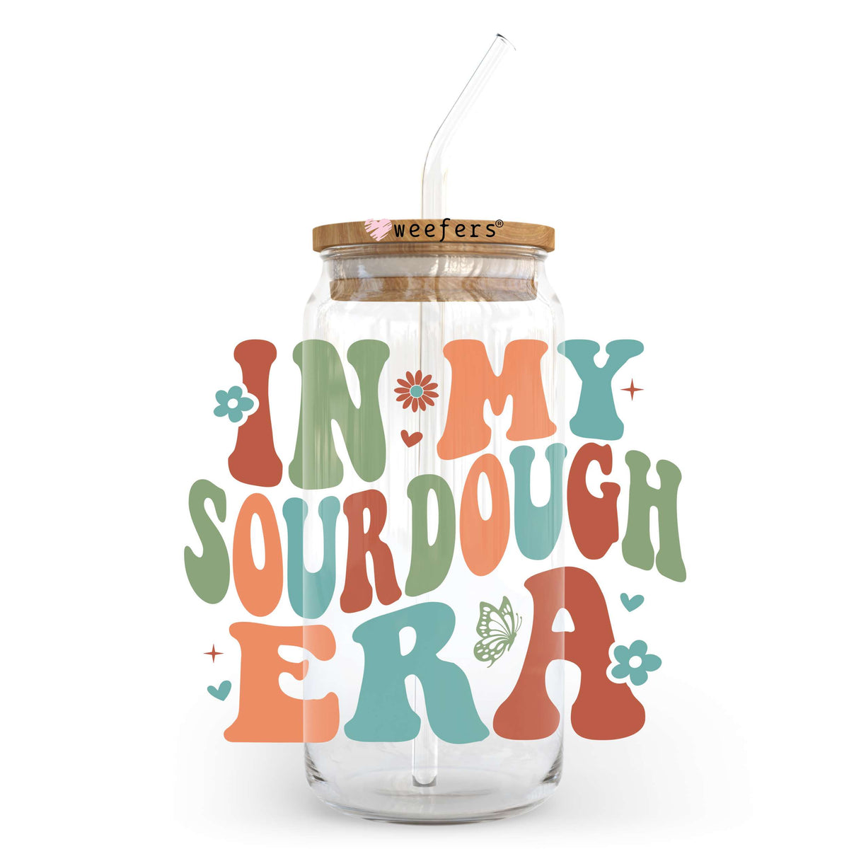 In My Sourdough Era 20oz Libbey Glass Can UV DTF or Sublimation Wrap - Decal Transfer Weefers