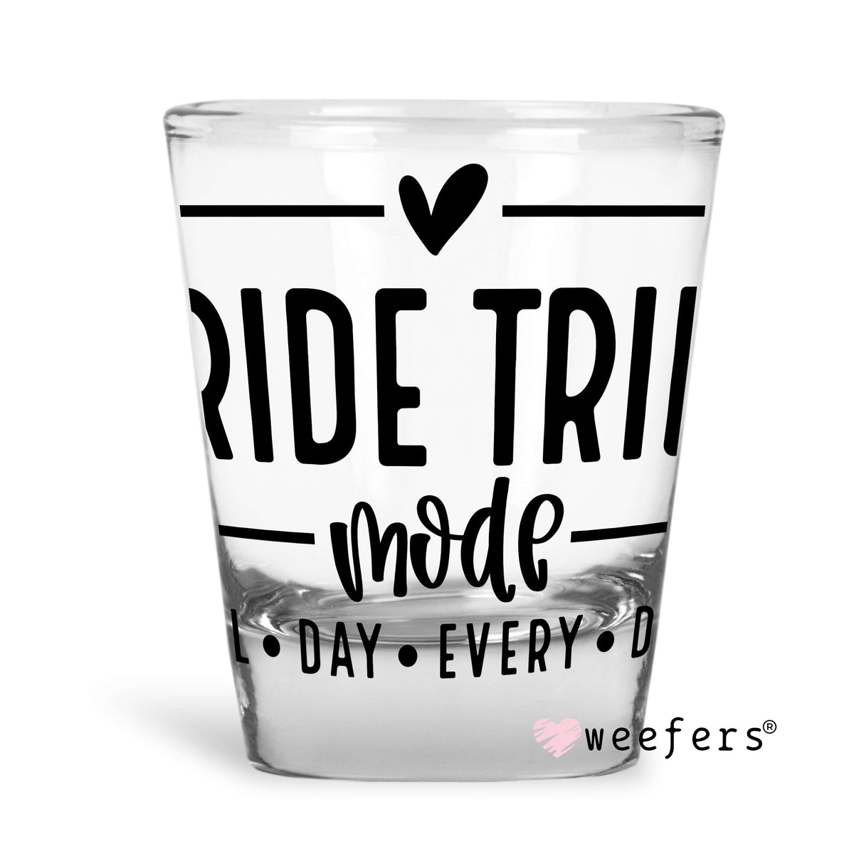 Black Bride Tribe Mode Shot Glass Short UV DTF or Sublimation Wrap - Decal Weefers