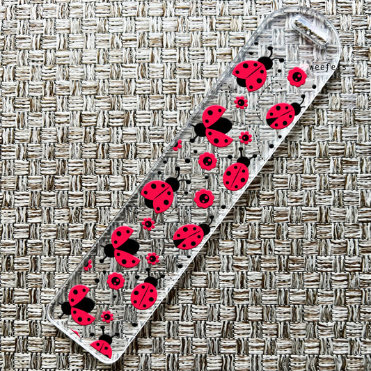 Ladybugs Bookmark UV DTF Decals - Weefers