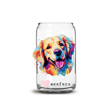 Load image into Gallery viewer, a glass jar with a picture of a dog on it
