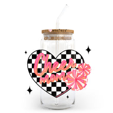 Load image into Gallery viewer, a glass jar with a straw in the shape of a heart
